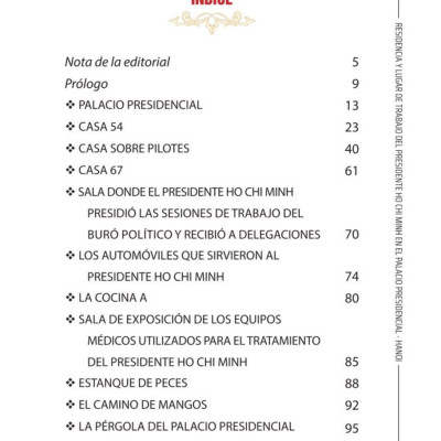 Residencia y lugar de trabajo del presidente  Ho Chi Minh en el Palacio Presidencial - Hanoi