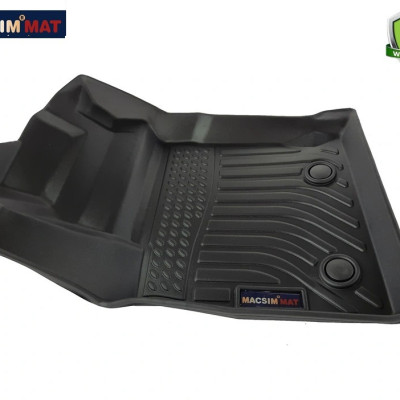 Thảm lót sàn xe ô tô Ford Ecosport 2012+ Nhãn hiệu Macsim chất liệu nhựa TPE cao cấp màu đen sđ