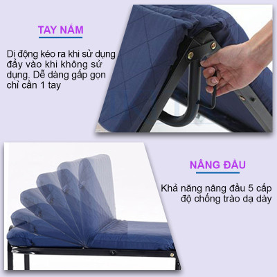 Giường gấp thông minh cho sinh viên