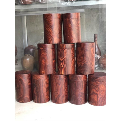 Hộp đựng trà ,chè bằng gỗ trắc đẹp KT 20× cao 12cm