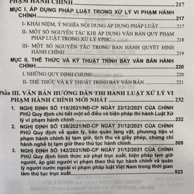 Bình Luận Luật Xử Lý  Vi Phạm Hành Chính Và Các Văn Bản Hướng Dẫn Thi Hành Mới Nhất 