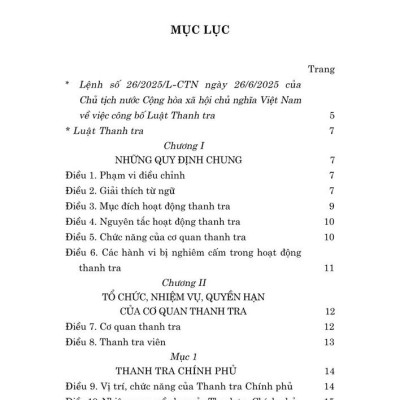 Luật thanh tra 2025