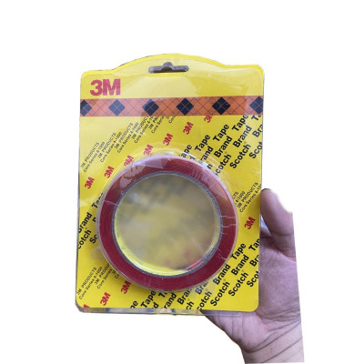 Băng dính 3M Hàng chuẩn 2 mặt đục và trong suốt loại 10mm 20mm dài 3mét, băng keo dán cường lực siêu dính ô tô, nội thất