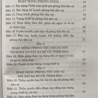Sách - Luật Phòng Thủ Dân Sự