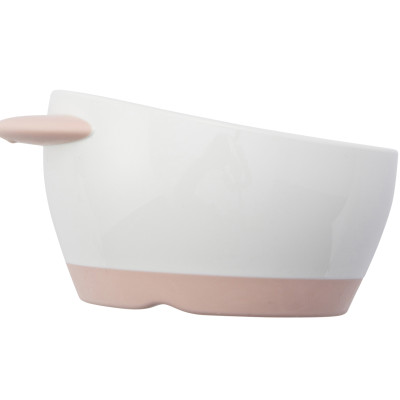 Chén ăn dặm TLI Richell Nhật Bản bước 2-3 thiết kế hỗ trợ cho bé tập tự ăn | Baby