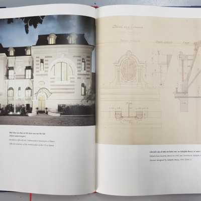 KIẾN TRÚC PHÁP - ĐÔNG DƯƠNG  NHỮNG VIÊN NGỌC QUÝ TẠI HÀ NỘI - BÌA CỨNG IN MÀU - TRUNG TÂM LƯU TRỮ QUỐC GIA I -