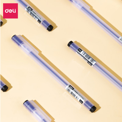 Bút Mực Gel 0.5mm / Bút Bi Nước Mực Gel / Bút Mực Khô Nhanh/ Bút Ghi Chép Cơ Bản Nhiều Màu Lựa Chọn Deli – Mực Đen/ Xanh/ Đỏ - Phù Hợp Ghi Chép Sổ Tay Trang Trí Sổ Kế Hoạch Planner - EG67