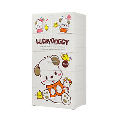 Tủ lucky 5T - Lucky dog ( màu chó trắng )