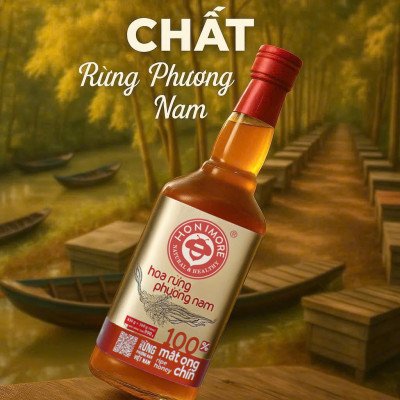 Combo Mật ong rừng Phương Nam 100% mật ong chín Honimore 990g