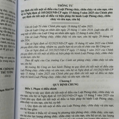 Sách Luật Phòng Cháy, Chữa Cháy Và Cứu Nạn, Cứu Hộ – Hệ Thống Văn Bản Quy Định, Hướng Dẫn Chi Tiết Thi Hành (V2586T)
