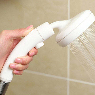 Vòi nước hoa sen áp lực Nhật bản, tiết kiệm nước, gật gù, cổ xoay 360 độ, có nút tắt mở Stop trên thân vòi tiện lợi Mihoco 122