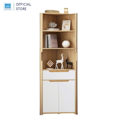 Tủ Gỗ Góc Tường Hình Tam Tam Giác Phù Hợp Đặt Tại Phòng Ăn, Phòng Bếp, Phòng Khách SIB DECOR KG31