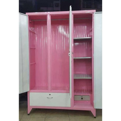 Tủ sắt quần áo dày sơn tĩnh điện 3 cửa 1m2 - 1m8 – TSDT09
