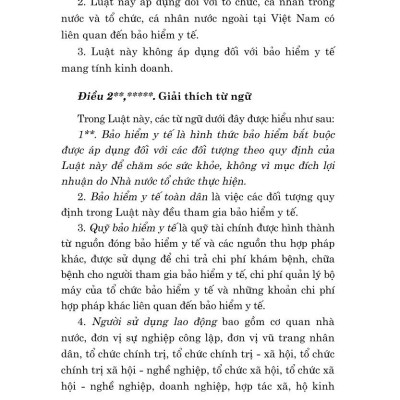 Luật bảo hiểm y tế năm 2008 (sửa đổi, bổ sung năm 2013, 2014, 2015, 2018, 2020, 2023)