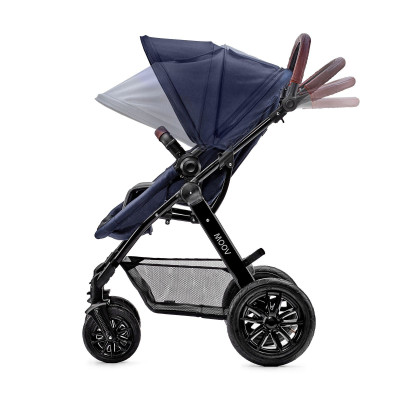 Bộ xe đẩy Kinderkraft MOOV3in1 cho bé từ 0 tháng tuổi đến 22kg  - Gồm xe đẩy, xe nôi và ghế ngồi ô tô - Hàng chính hãng