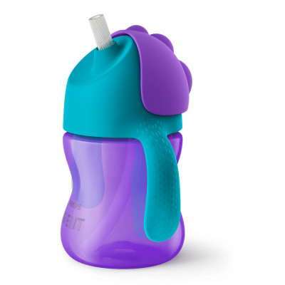 Bình tập uống Philips Avent cho bé 9 tháng -  có ống hút - nhựa PP 200ml