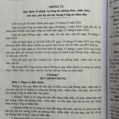 Sách Luật Phòng Cháy, Chữa Cháy Và Cứu Nạn, Cứu Hộ – Hệ Thống Văn Bản Quy Định, Hướng Dẫn Chi Tiết Thi Hành (V2586T)