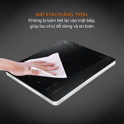 Bếp điện từ đơn Elmich ICE-1831, Công suất 2100W, Mặt kính Ceramic siêu bền, Hàng chính hãng - Bảo hành 24 tháng