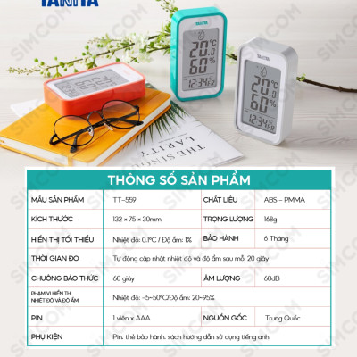 Nhiệt ẩm kế điện tử Tanita TT559 chính hãng nhật,Nhiệt ẩm kế cơ,Nhiệt ẩm kế điện tử,Nhiệt ẩm kế nhật,Nhiệt ẩm kế chính xác,Nhiệt ẩm kế phòng,Nhiệt ẩm kế trong phòng cho trẻ sơ sinh,Nhiệt ẩm kế treo tường,Nhiệt ẩm kế đo độ ẩm, Nhiệt ẩm kế tanita, Nhiệt ẩm 
