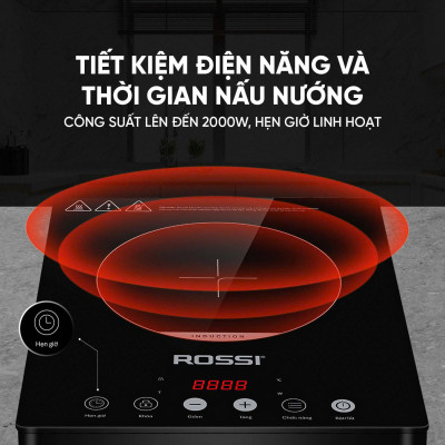 Bếp Từ Đơn Tân Á Đại Thành Rossi RS-1020CC01 Kèm Nồi - Hàng Chính Hãng Bảo Hành 24 Tháng