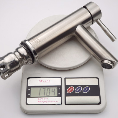 Vòi lavabo nóng lạnh Inox SUS 304 Eurolife EL-1202 (Trắng vàng)