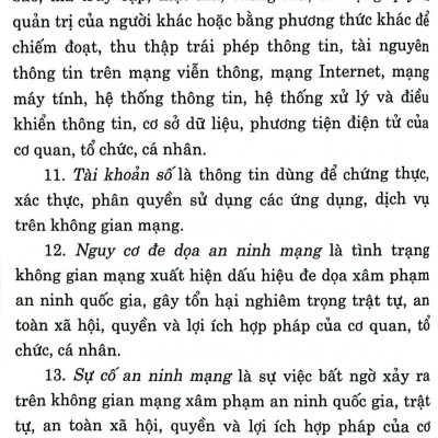 Luật An Ninh Mạng (Hiện Hành)