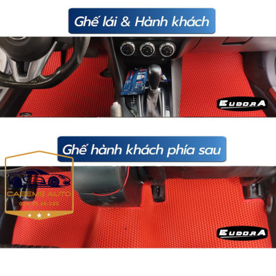 [MAZDA 3] Thảm Trải Sàn, Lót Sàn Ô Tô Cao Su Eudora CloudFoam Thiết Kế Theo Xe Dành Cho Xe MAZDA 3, Chống Nước, Không Mùi, Ngăn Bụi Bẩn, Dễ Vệ Sinh - Hàng Chính Hãng
