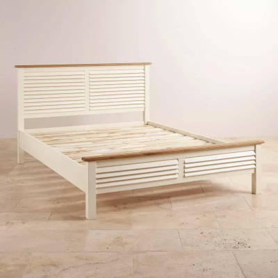 Giường đơn Shutter gỗ sồi