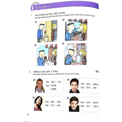 Sách Luyện Kỹ Năng Nghe Tiếng Hàn (dành cho người mới bắt đầu) + CD - Bản Quyền