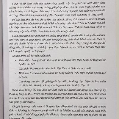 Sách - Thiết Kế Hệ Dầm Sàn Kết Cấu Thép Theo Tiêu Chuẩn Việt Nam Và Châu Âu EUROCODE