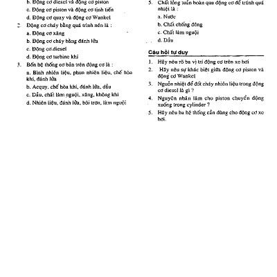 Hướng Dẫn Thực Hành Sửa Chữa Và Bảo Trì Động Cơ Xăng