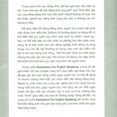 EXPRESSIONS FOR ENGLISH SPEAKING (1 Ngày 5 Cụm 6 Từ : 100+ Chủ Đề Về Đời Sống)