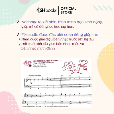 Sách- Tuyển Tập Tiểu Phẩm Piano Măng Non Phần, Combo 2 Tập 1+ 2, Tái bản 2023- 2HBooks