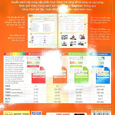 Tiếng Anh Cho Mọi Người - English For Everyone Level 2 Beginner Practice Book (Kèm CD)