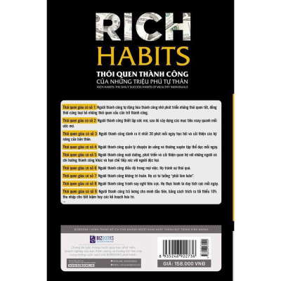 Sách - Rich Habits - Thói Quen Thành Công Của Những Triệu Phú Tự Thân - MCBooks