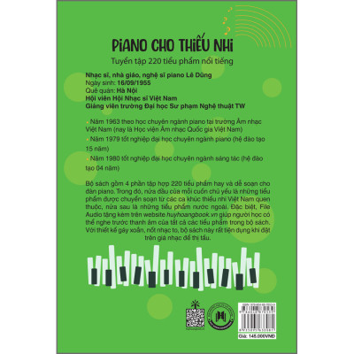 Piano cho thiếu nhi - Tuyển tập 220 tiểu phẩm nổi tiếng (Phần 3) - File audio đàn mẫu tất cả các tiểu phẩm - Có thể luyện tập trên đàn organ - File audio tặng kèm trên website