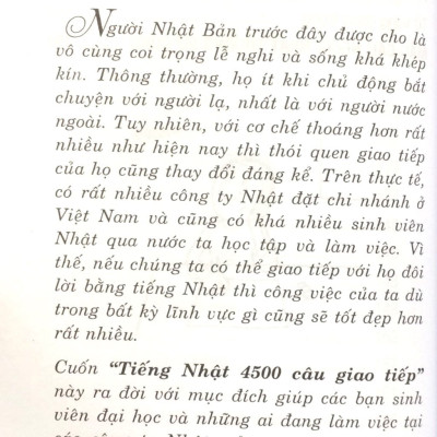 Tiếng Nhật - 4500 Câu Giao Tiếp (Kèm CD) - Vanlangbooks