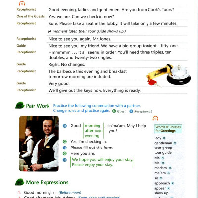 English For Tourism And Restaurants - Book 1 (Kèm file MP3)