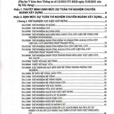 Sách - Định Mức Dự Toán Công Trình (Sửa Đổi, Bổ Sung) - Tập 3 - Sửa Chữa, Bảo Dưỡng, Thí Nghiệm, Sử Dụng Vật Liệu, Định Mức Chi Phí Quản Lý Dự Án