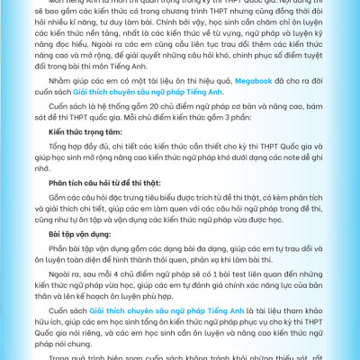Giải Thích Chuyên Sâu - Ngữ Pháp Tiếng Anh (Cơ Bản Và Nâng Cao) _MEGA