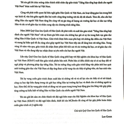 Tiếng Hàn Tổng Hợp Dành Cho Người Việt Nam - Sơ Cấp 1 - Bản Màu (Tái Bản 2023)