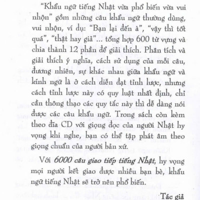 Sách-6000 Câu Giao Tiếp Tiếng Nhật-Tiếng Nhật cho Người Mới Bắt Đầu (tái bản 2025)