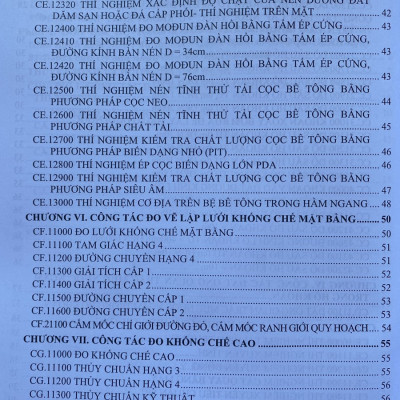 Đơn Giá Dự Toán Sửa Chữa, Bảo Dưỡng, Khảo Sát - Thí Nghiệm Xây Dựng Công Trình - Tập 2