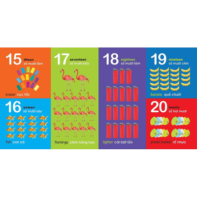 101 First Words: Numbers - Shapes - Colours (101 Từ Đầu Tiên: Chữ Số - Hình Dạng - Màu Sắc)