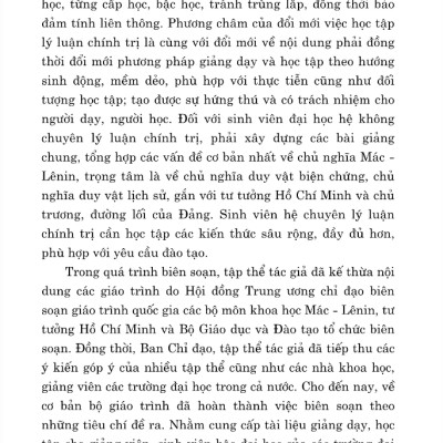 Giáo Trình Kinh Tế Chính Trị Mác - Lênin (Dành Cho Bậc Đại Học Hệ Không Chuyên Lý Luận Chính Trị) (Tái Bản 2024)