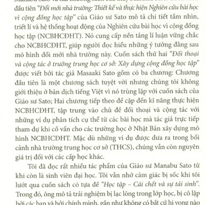 Cộng Đồng Học Tập - Mô Hình Đổi Mới Toàn Diện Nhà Trường