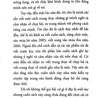 Tôi Nói Gì Khi Nói Về Chạy Bộ