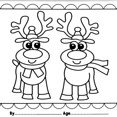 I Love To Colour My Placemat - Christmas (Blue)