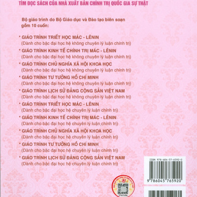Combo 4 cuốn Giáo Trình Dành Cho Bậc Đại Học Hệ Không Chuyên Lý Luận Chính Trị: Giáo Trình Triết Học Mác – Lênin + Giáo Trình Kinh Tế Chính Trị Mác – Lênin + Giáo Trình Chủ Nghĩa Xã Hội Khoa Học + Giáo Trình Tư Tưởng Hồ Chí Minh - Bộ mới năm 2021