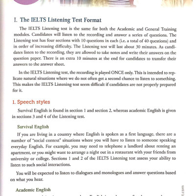 Listening Strategies For The IELTS Test - Book 1 
